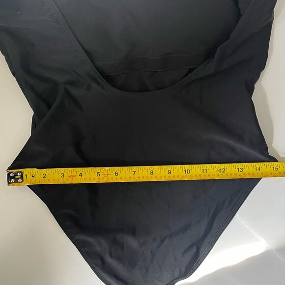 Women's ARIZONA JEANS Black one piece mermaid swimsuit XL - Picture 9 of 9